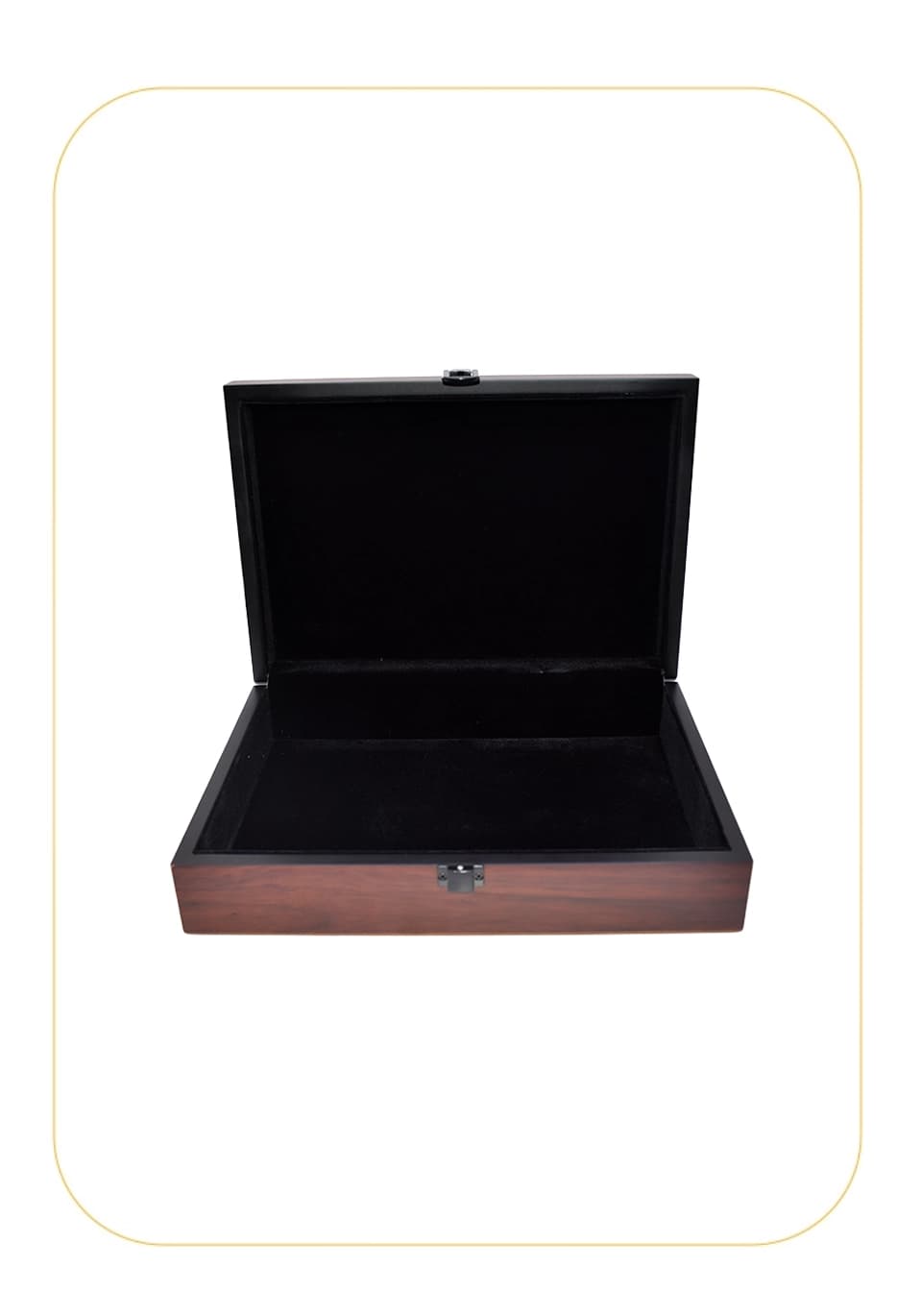 علبه فاخر خشب 500 جرام بدون شعار