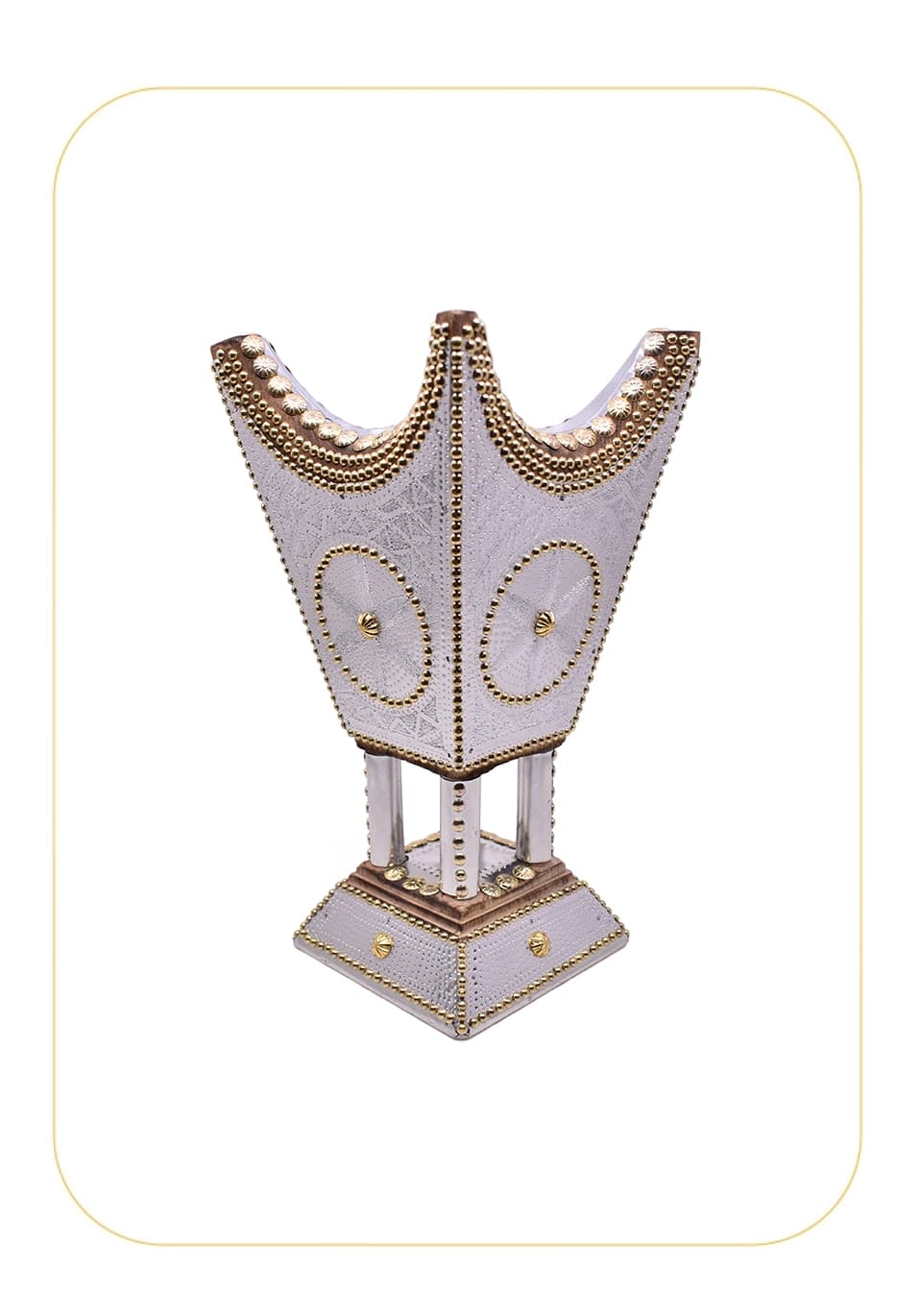 مبخرة ملكية بنية صاج فضي مقاس 29