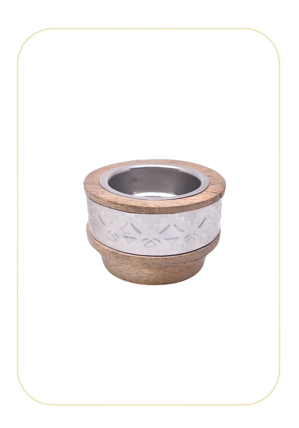 مبخرة خشبية بسوار عريض