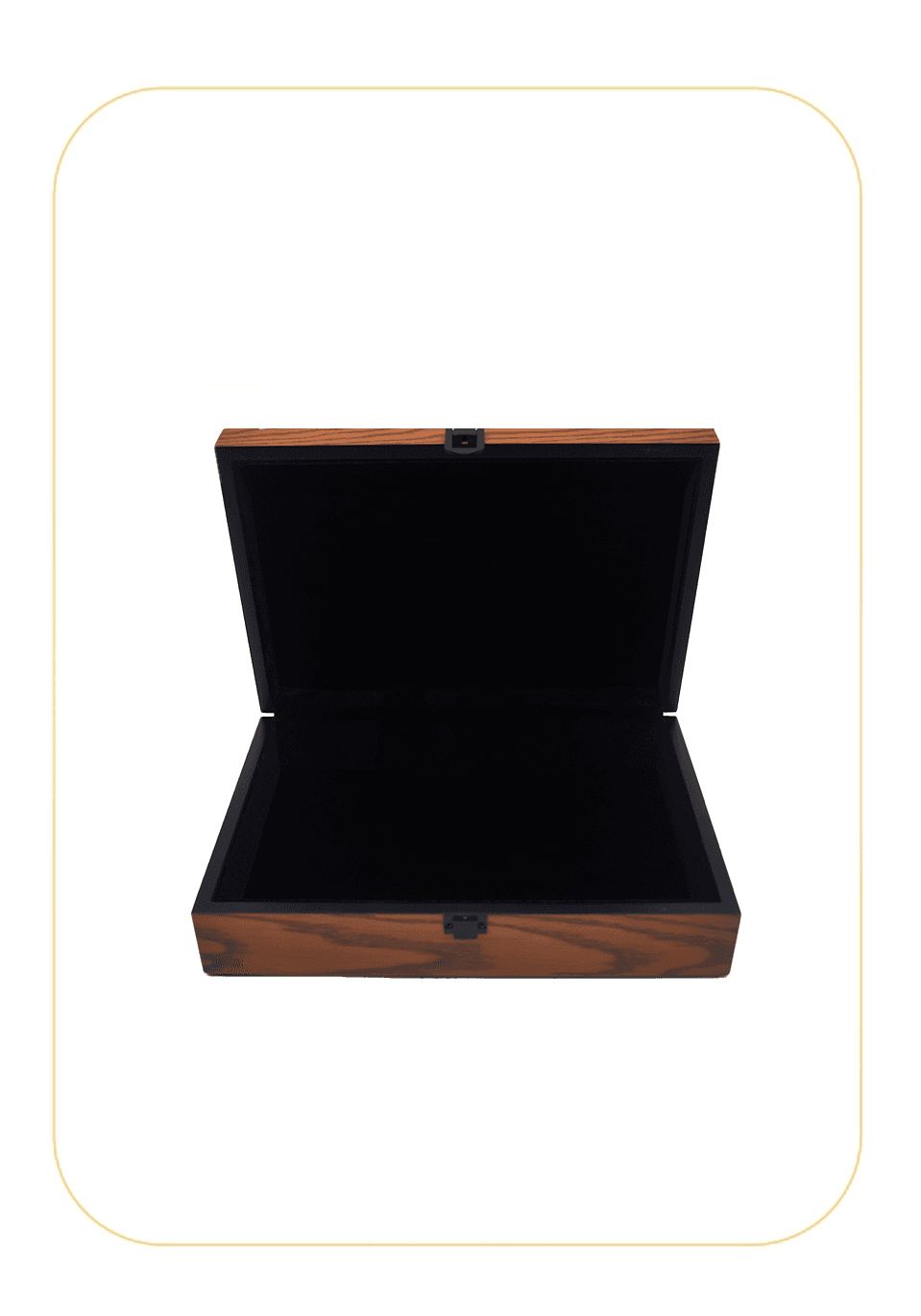 علبه فاخر خشب برتقالي غامق 500 جرام بدون شعار