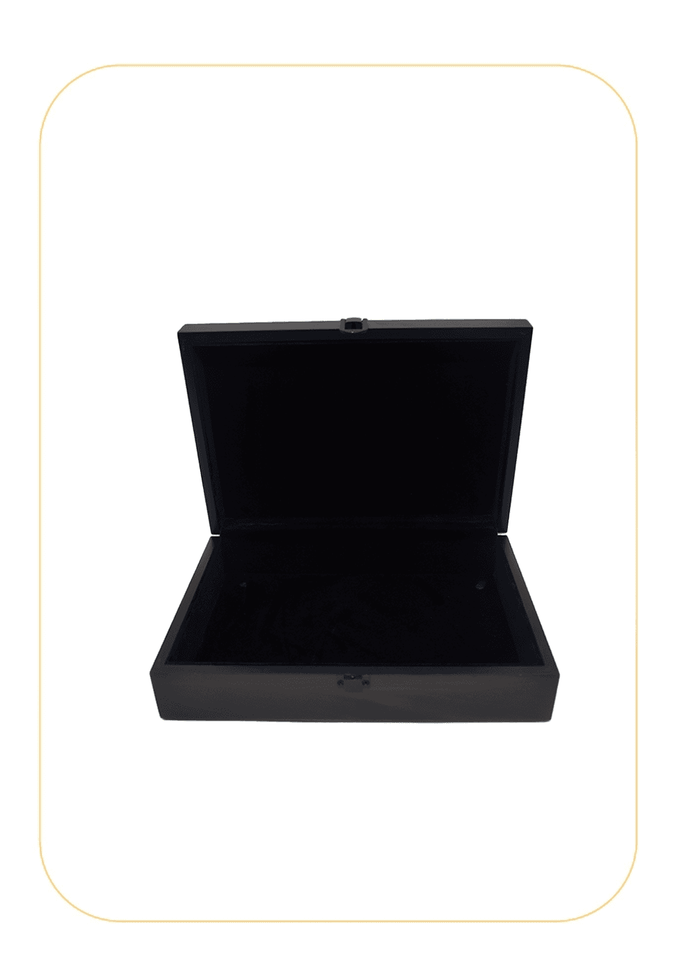 علبه فاخر خشب بني غامق 500 جرام بدون شعار