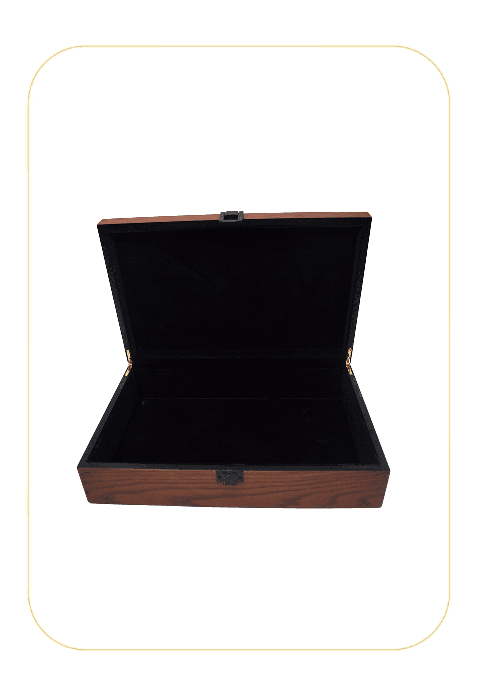 علبه فاخر خشب برتقالي غامق 1000 جرام بدون شعار