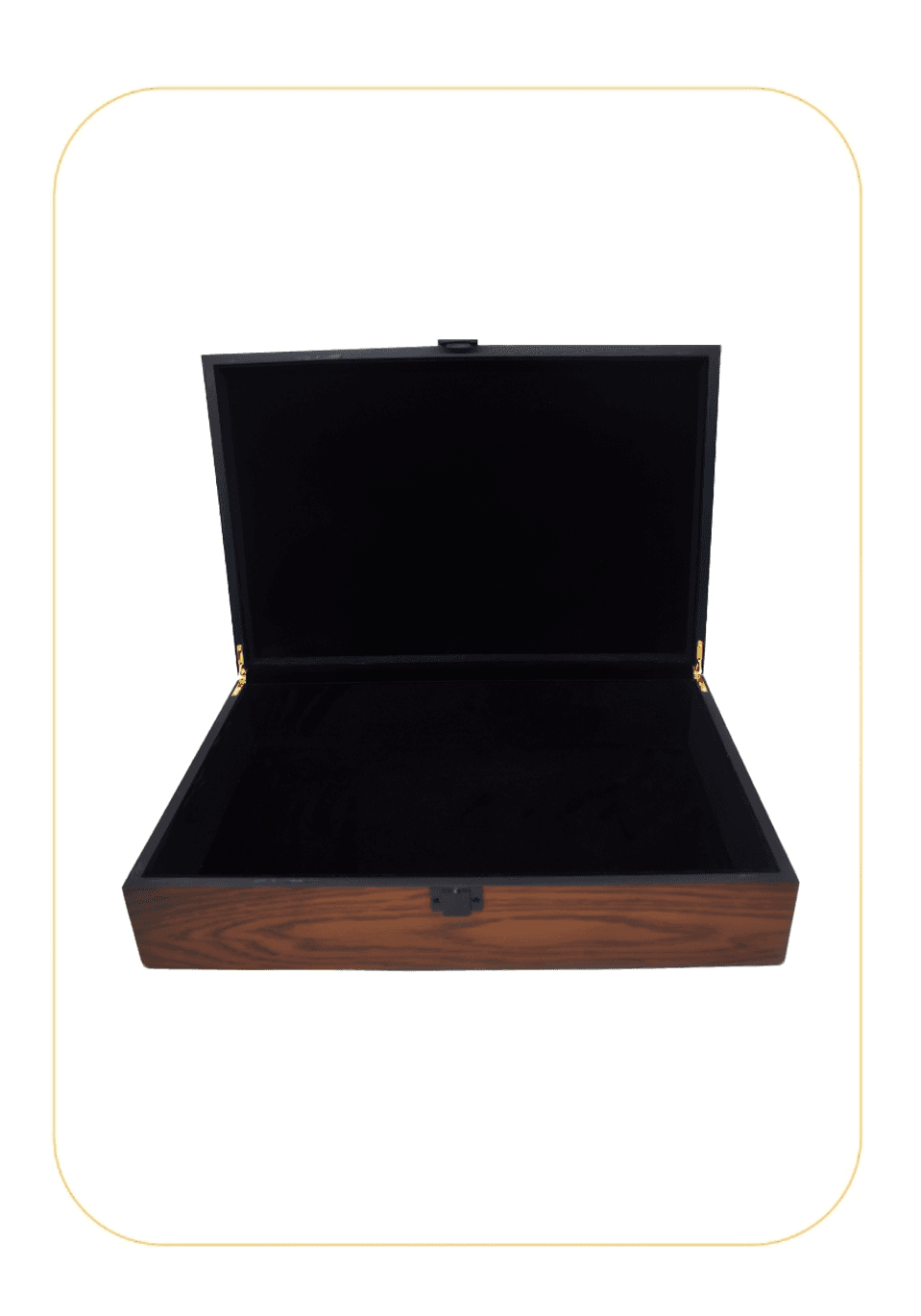 علبه فاخر خشب برتقالي غامق 2000 جرام بدون شعار