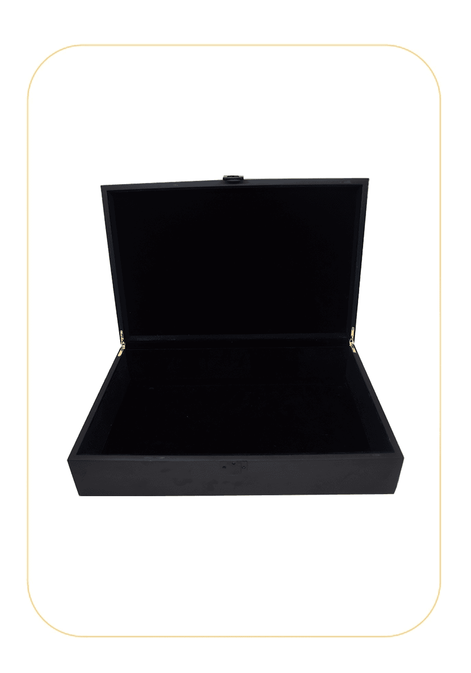 علبه فاخر خشب بني غامق 2000 جرام بدون شعار